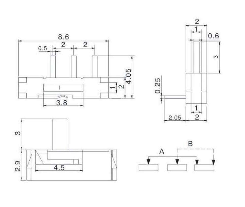 MSK-03E撥動開關(guān)